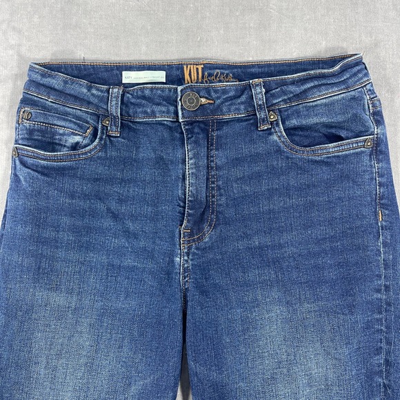 Kut From The Kloth Womens Size 8 Dark Wash Straight‎ Leg Denim Jeans - Picture 3 of 9